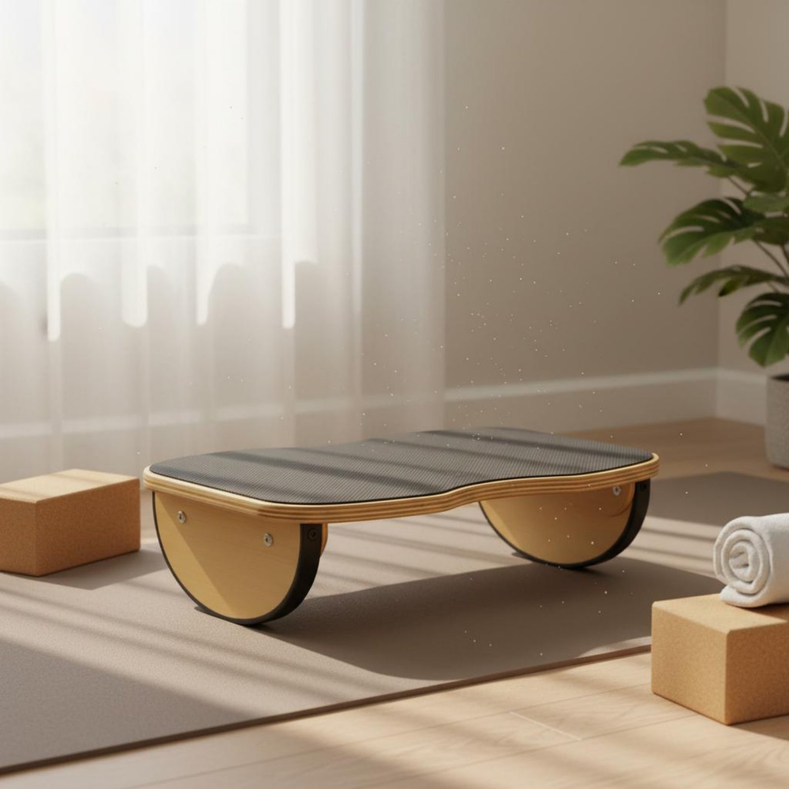Wooden Balance Board Rocking M - Balance Board Fitness recension och pris