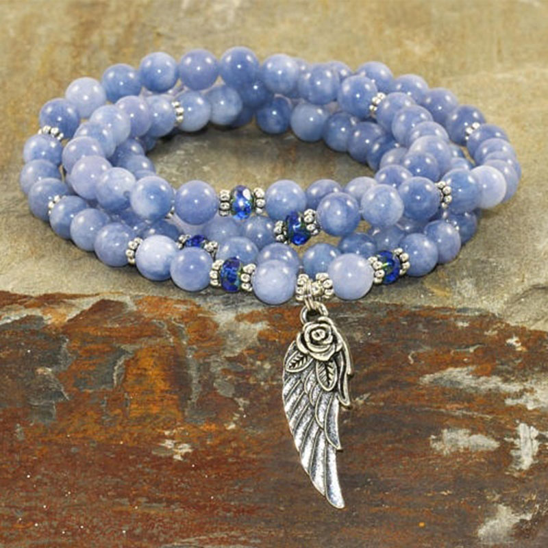 108 Mala Fluorite Necklace 108 - Yoga Fitness Tracker recension och pris