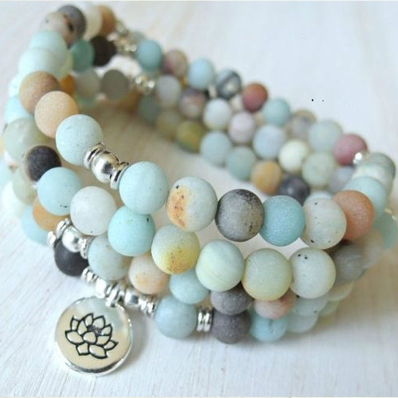 108 Mala Fluorite Necklace 108 - Yoga Fitness Tracker recension och pris