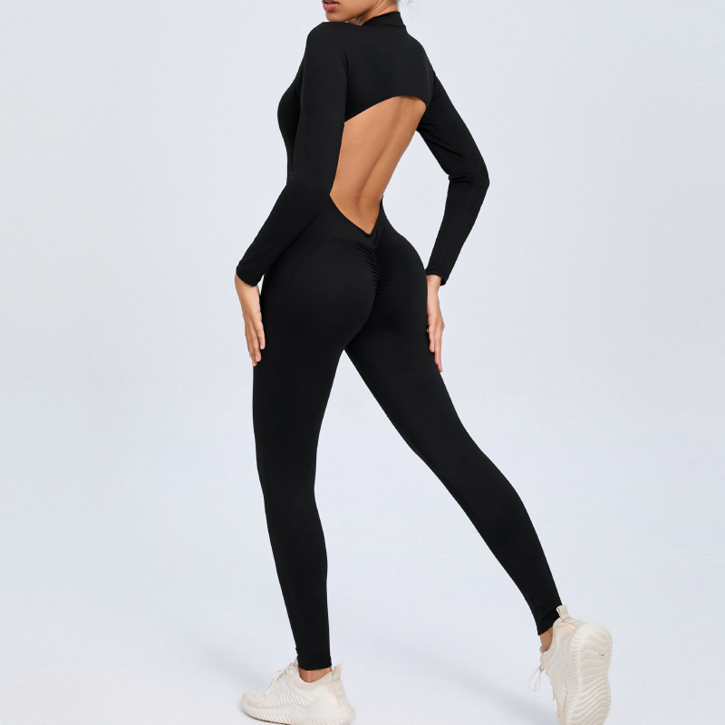 Zippered Long Sleeve Nude Feel - Yoga Fitness Outfit recension och pris